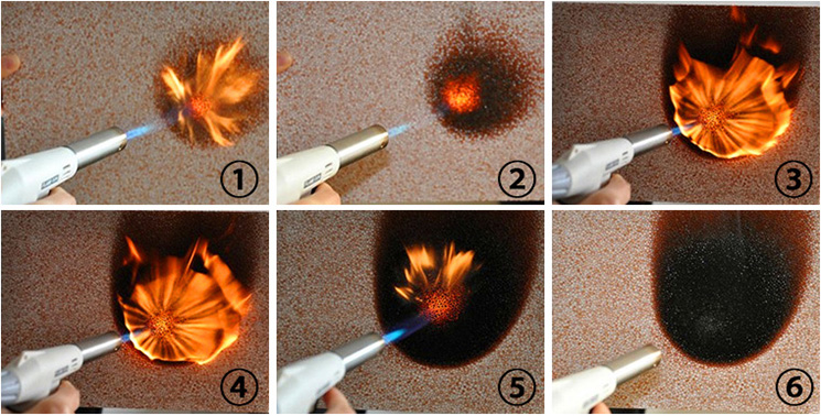 德晋贵宾厅真金板耐火实验 德晋贵宾厅真金板耐火实验